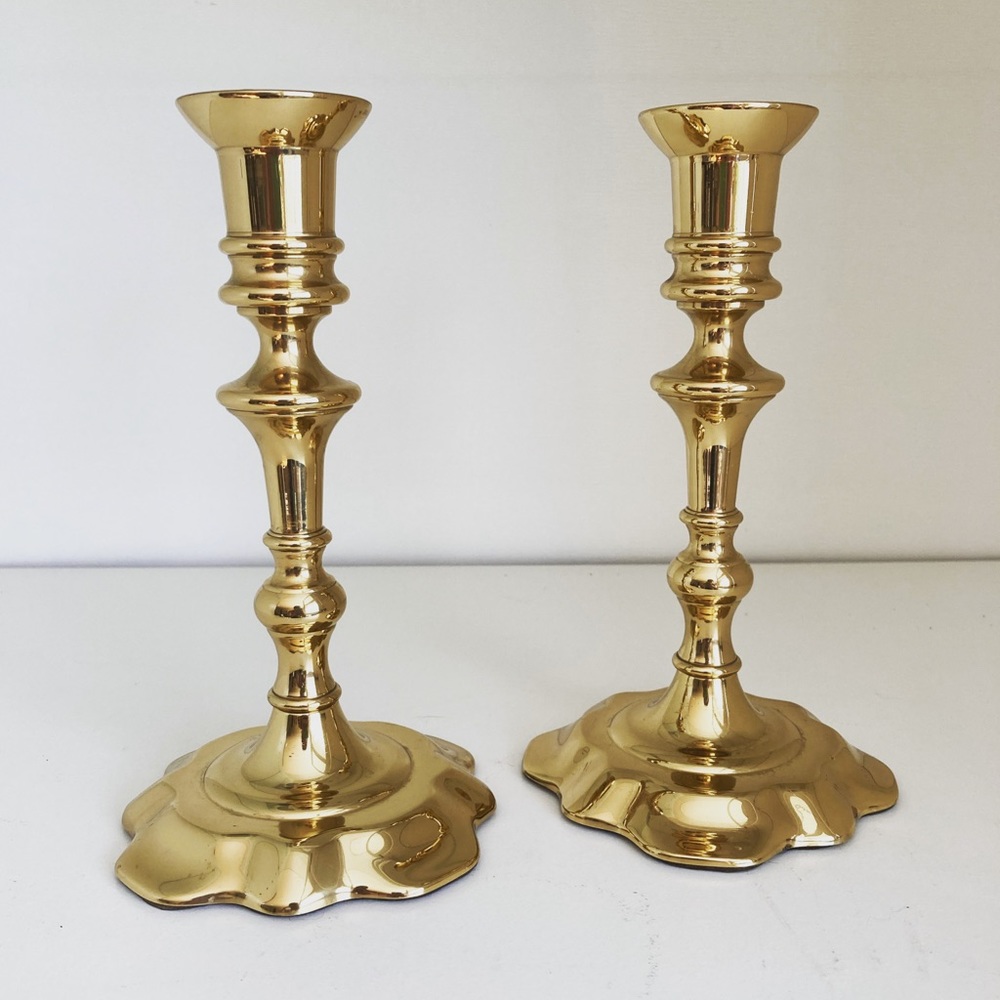 Brass Baldwin Candlestick Holders